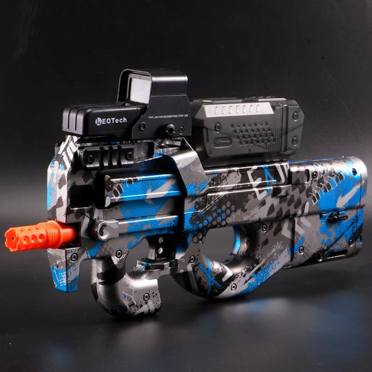 Electric Gel Gun in Transparent Black! Fully Automatic Splatter Ball Toy, Perfect for Outdoor Shooting Games (No Bullets)