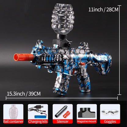 High-Speed M416 Electric Ball Blaster - Fun for Kids and Adults, Rechargeable- Ideal for Outdoor Game Parties（No Water Bombs）